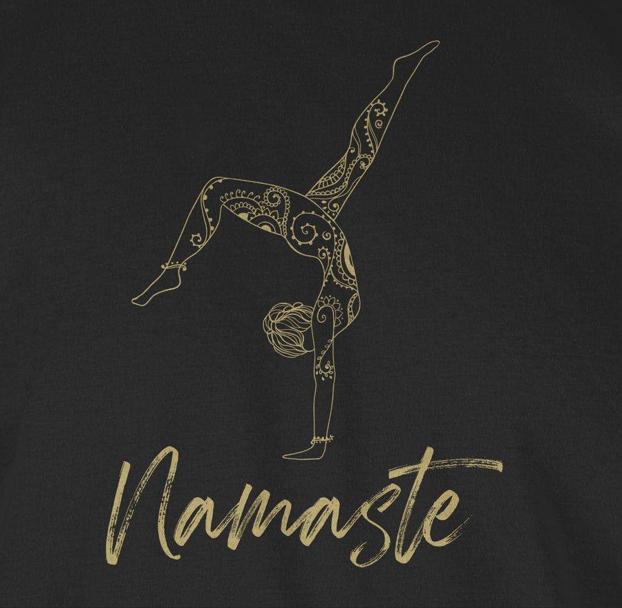Shirtracer Namaste Yoga Handstand Mandala Meditation: T-Shirt Gym Bag Shirtracer