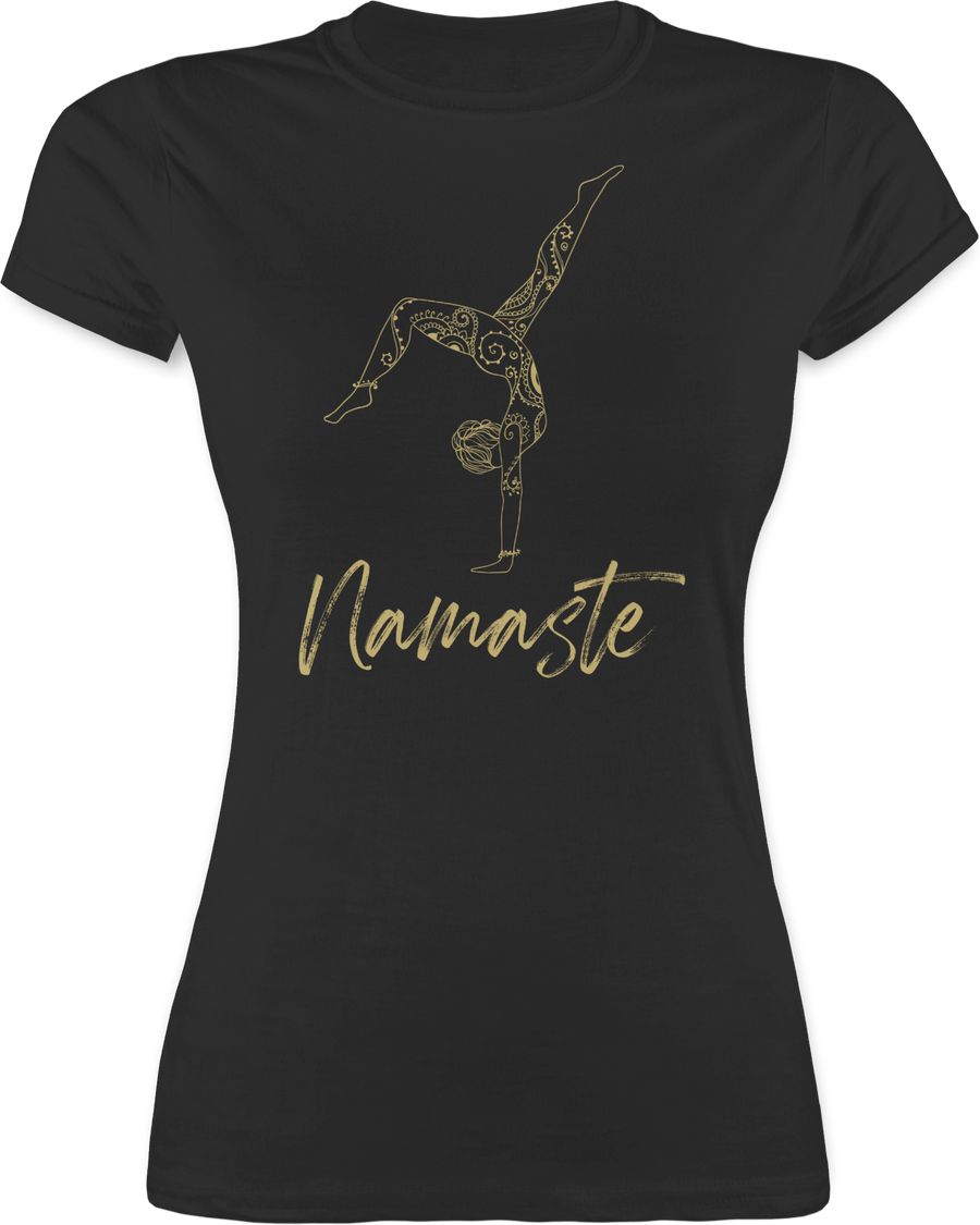 Shirtracer Namaste Yoga Handstand Mandala Meditation: T-Shirt Gym Bag Shirtracer