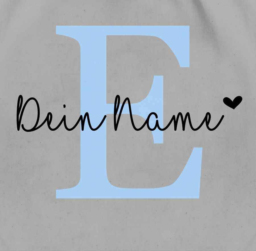 Shirtracer Name Anpassbar Buchstabe Herzchen: Tshirt Gym Bag Shirtracer