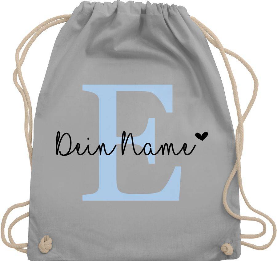 Shirtracer Name anpassbar Buchstabe Herzchen: Tshirt Gym Bag Shirtracer