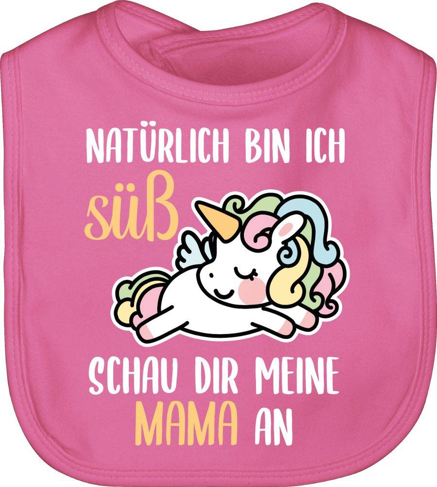 Shirtracer Natürlich bin ich süß mit Einhorn: Tshirt Turnbeutel Shirtracer