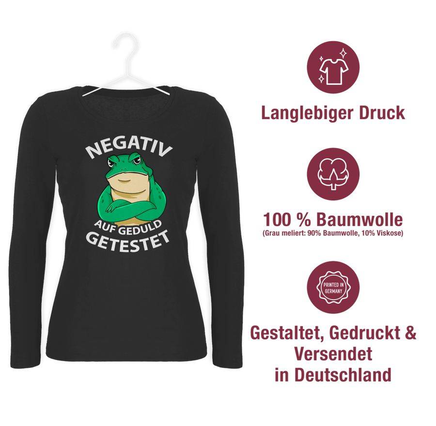 Shirtracer Negativ Auf Geduld Getestet - Frosch Shirts & Mehr Shirtracer