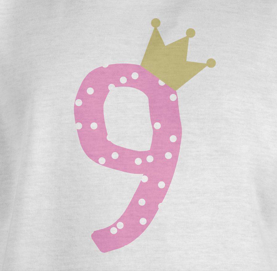 Shirtracer Neun Krone Mädchen Neunter Shirts & Mehr Shirtracer