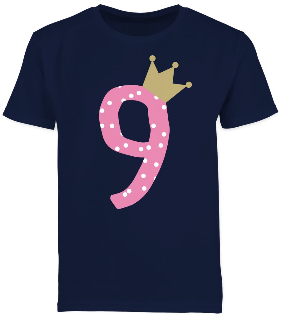 Shirtracer Neun Krone Mädchen Neunter Shirts & Mehr Shirtracer