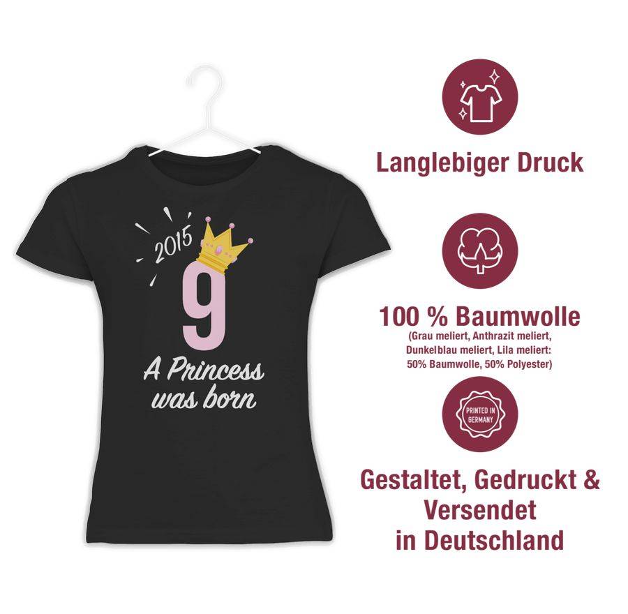 Shirtracer Neunter Mädchen Princess 2015 Shirts & Mehr Shirtracer