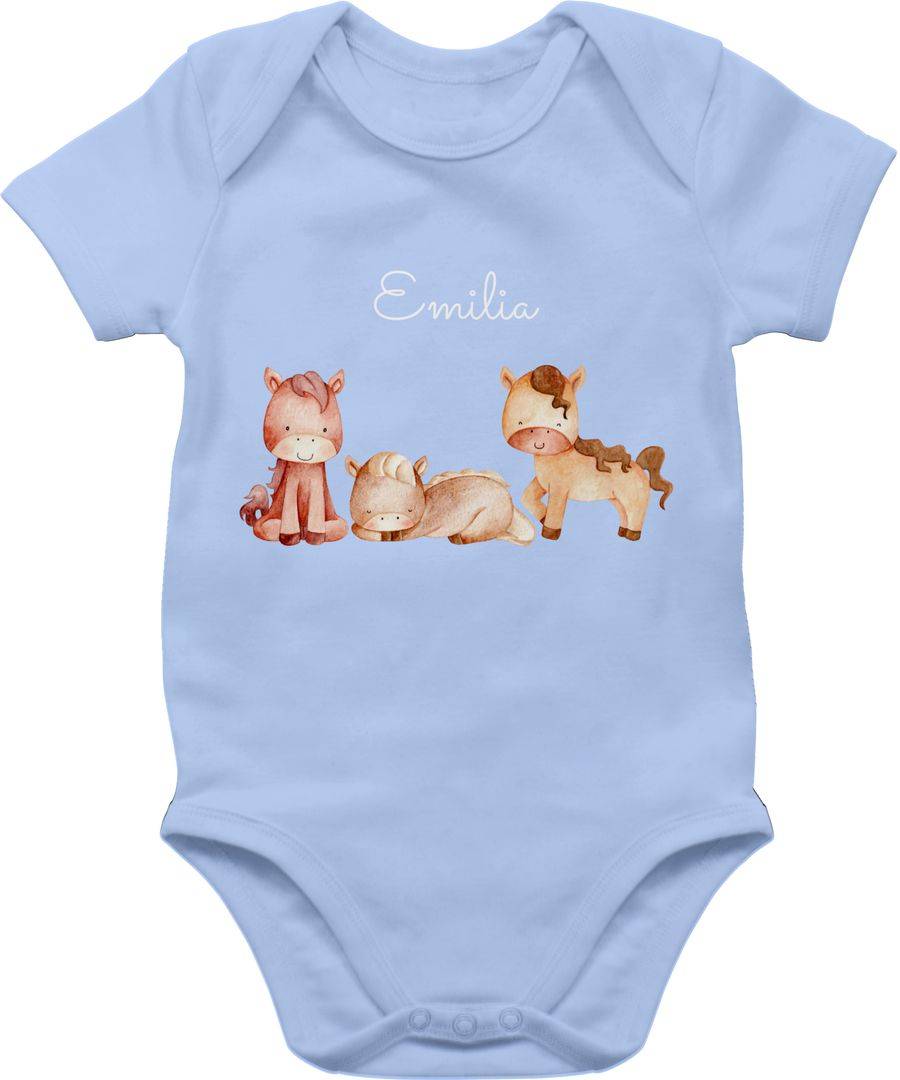 Shirtracer Niedliche Pferde mit Name Pferdemotiv Shirts & Mehr Shirtracer