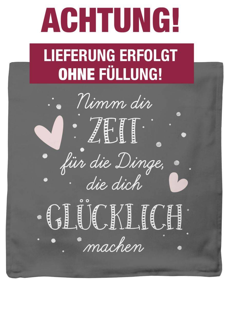 Shirtracer Nimm Dir Zeit Für Die Dinge, Die Dich Glücklich Machen - Weiß Shirts & Mehr Shirtracer