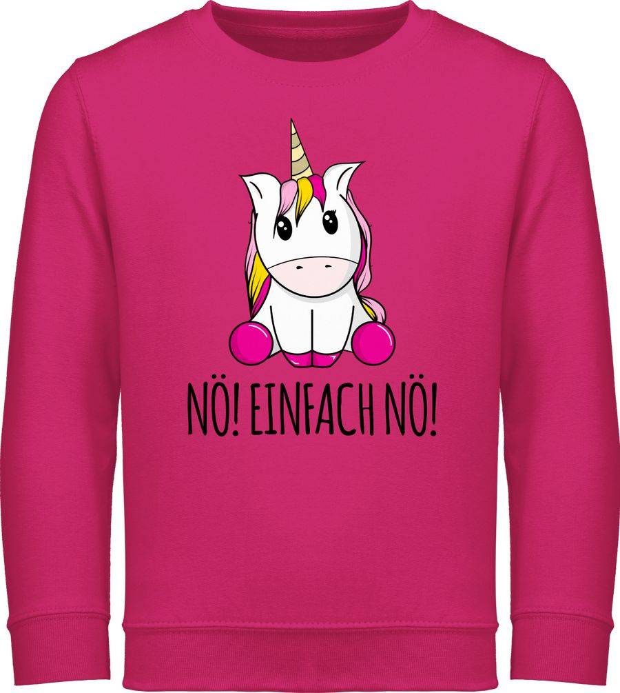 Shirtracer Nö! Einfach Nö! Einhorn schwarz: Tshirt Rucksack Shirtracer