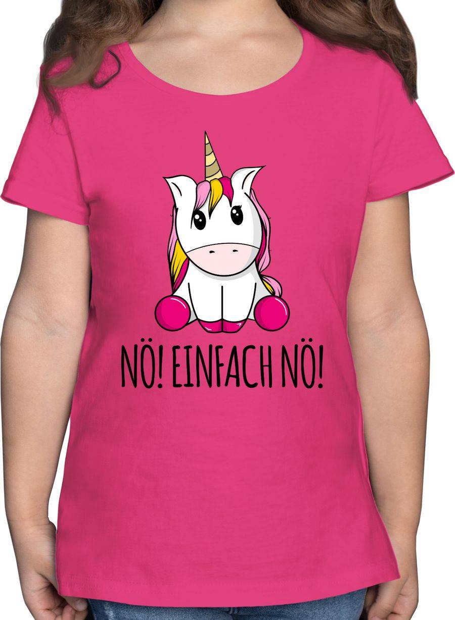 Shirtracer Nö! Einfach Nö! Einhorn schwarz: Tshirt Rucksack Shirtracer