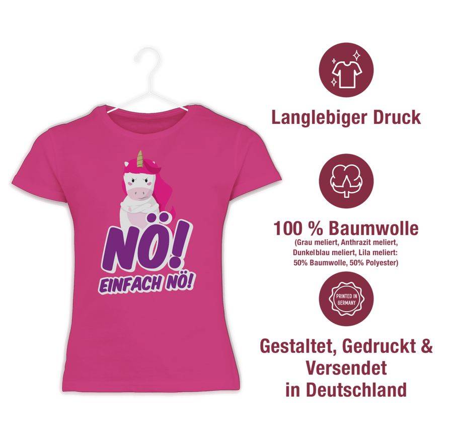 Shirtracer Nö Einfach Nö Einhorn: T-Shirt Rucksack Shirtracer