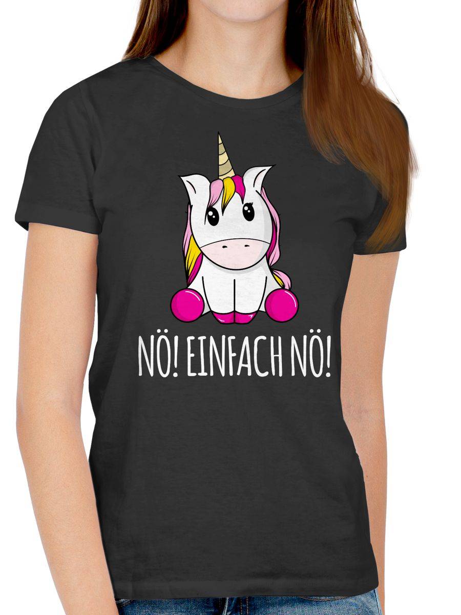 Shirtracer Nö! Einfach Nö! Einhorn Weiß Shirts & Mehr Shirtracer