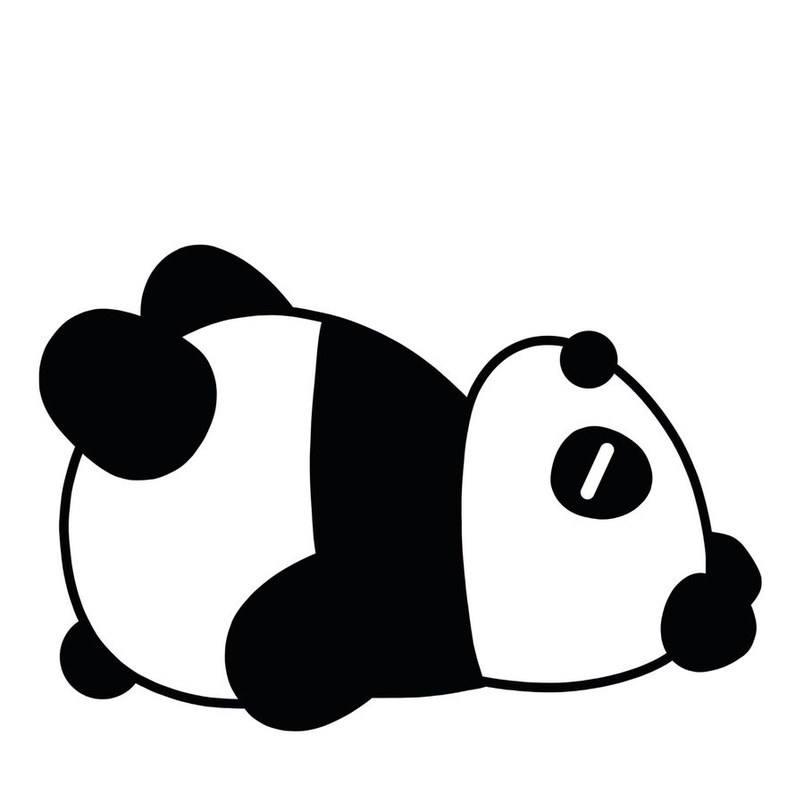 Shirtracer Nö - Panda - Weiß: T-Shirt Turnbeutel Shirtracer