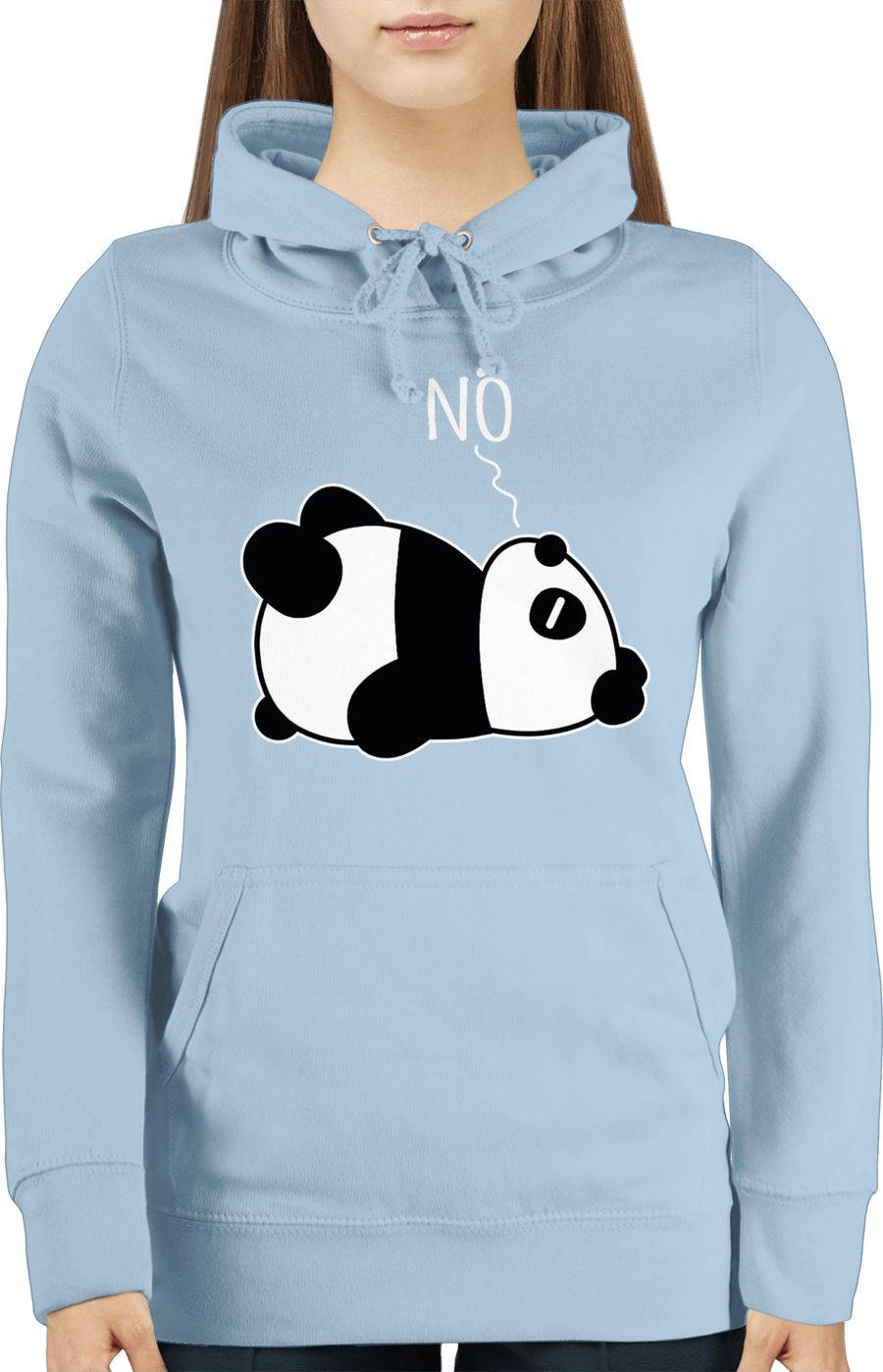 Shirtracer Nö - Panda - Weiß: T-Shirt Turnbeutel Shirtracer