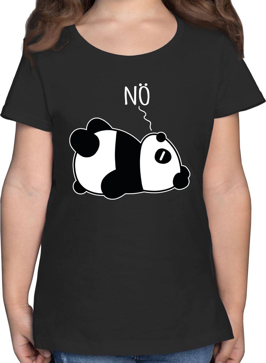Shirtracer Nö - Panda - weiß: T-Shirt Turnbeutel Shirtracer