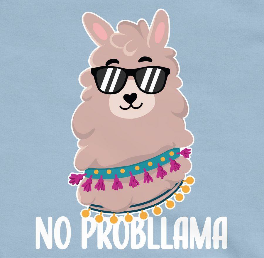 Shirtracer No Probllama - Weiß Shirts & Mehr Shirtracer