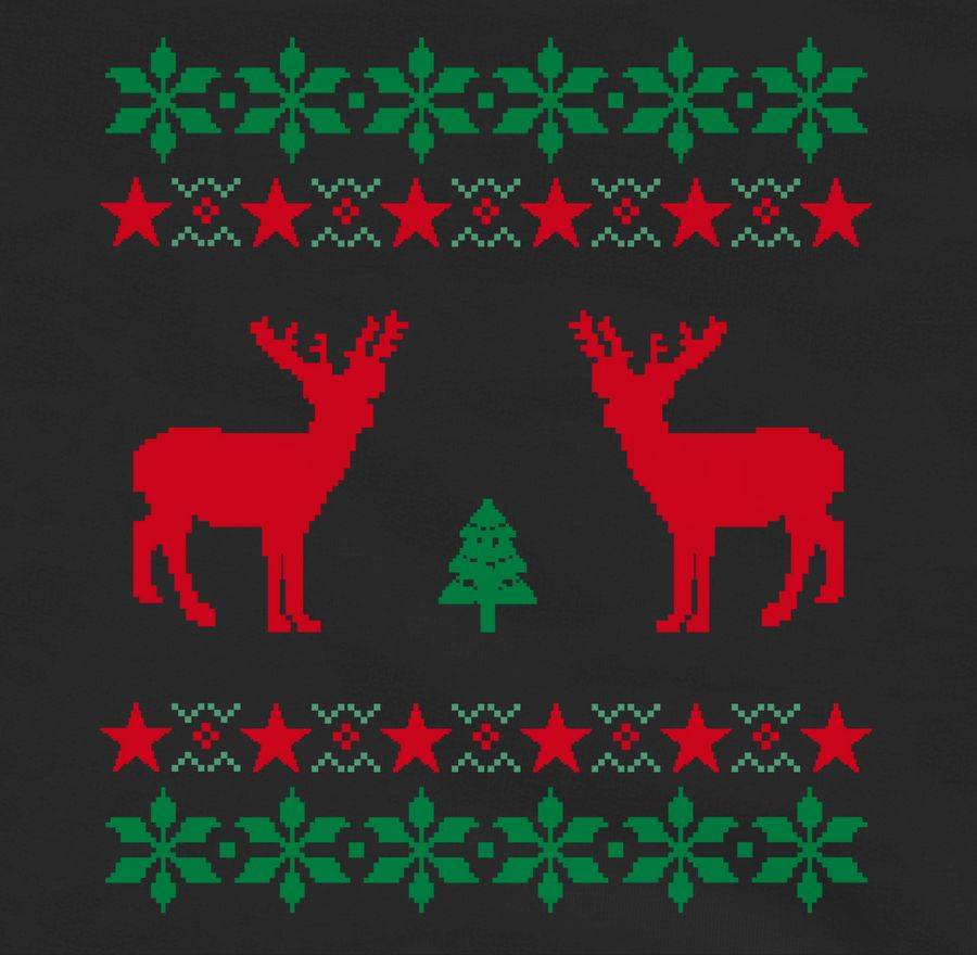 Shirtracer Norweger Pixel Rentier Weihnachten: T-Shirt Gym Bag Shirtracer