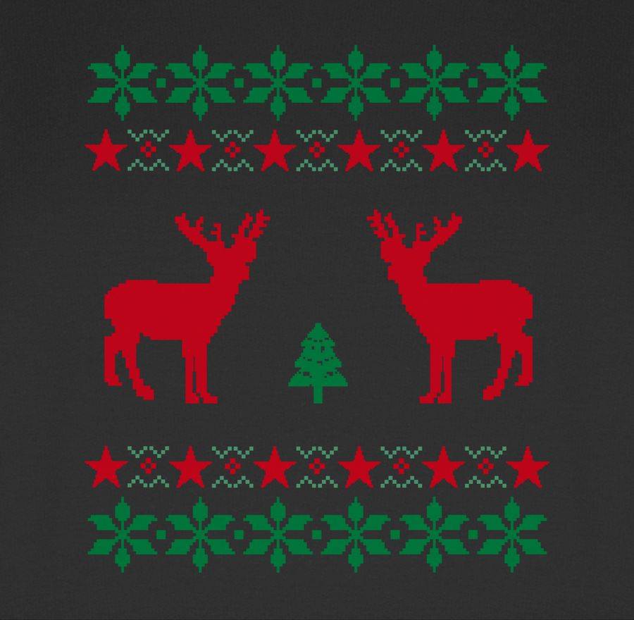 Shirtracer Norweger Pixel Rentier Weihnachten: T-Shirt Gym Bag Shirtracer