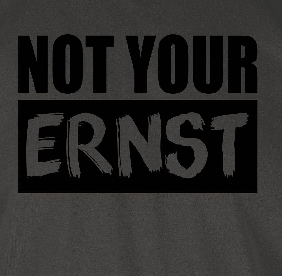 Shirtracer Not Your ERNST? - Schwarz: T-Shirt Turnbeutel Shirtracer