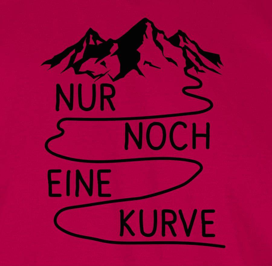Shirtracer Nur Noch Eine Kurve - Schwarz Shirts & Mehr Shirtracer