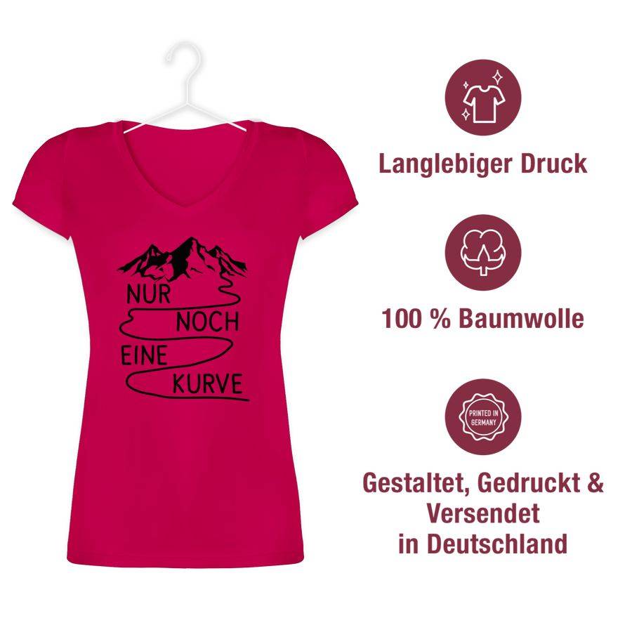 Shirtracer Nur Noch Eine Kurve - Schwarz Shirts & Mehr Shirtracer