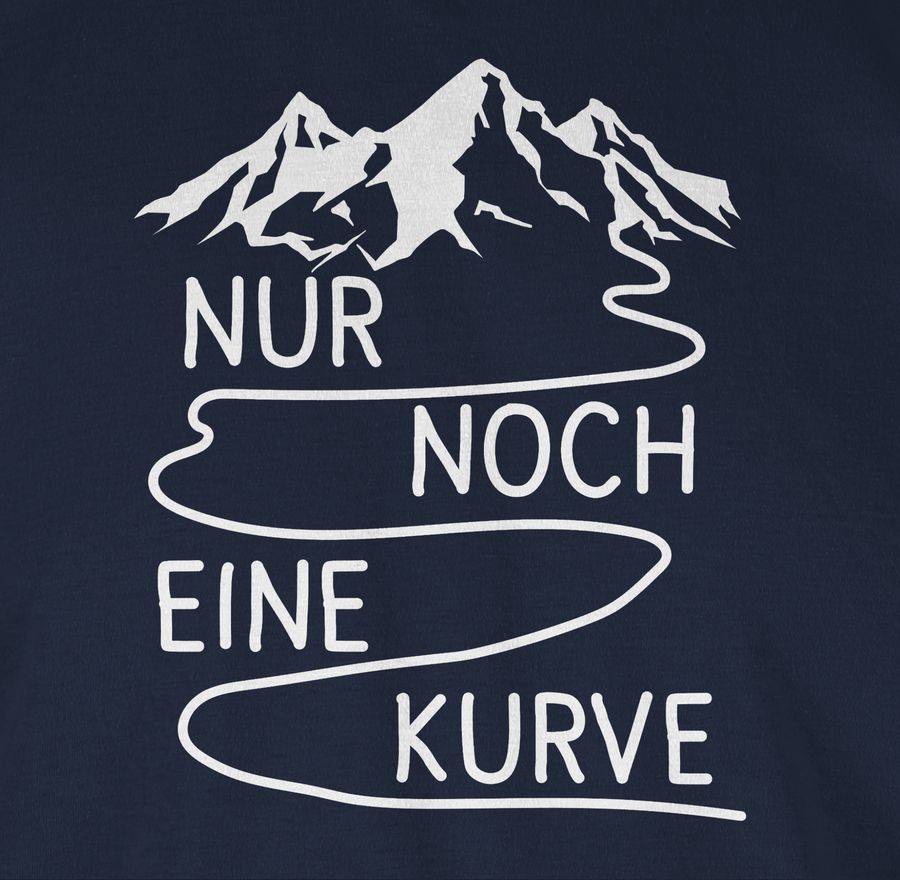 Shirtracer Nur Noch Eine Kurve - Weiß: Tshirt Gym Bag Shirtracer