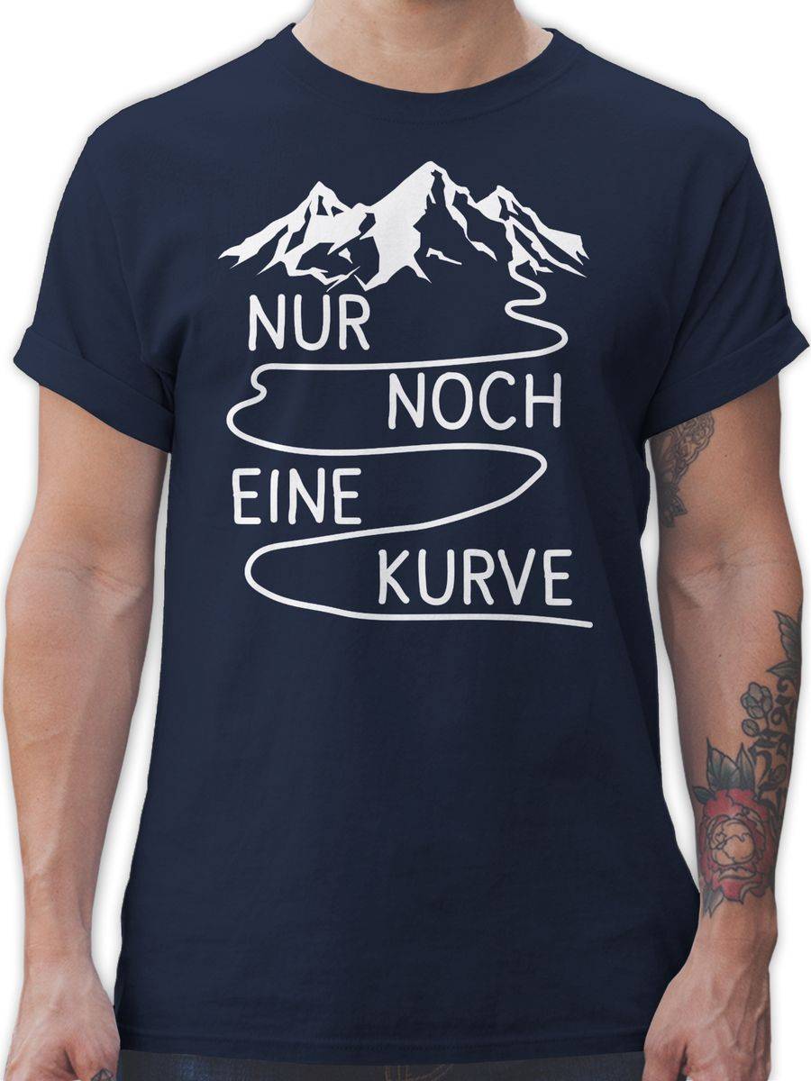 Shirtracer Nur noch eine Kurve - weiß: Tshirt Gym Bag Shirtracer