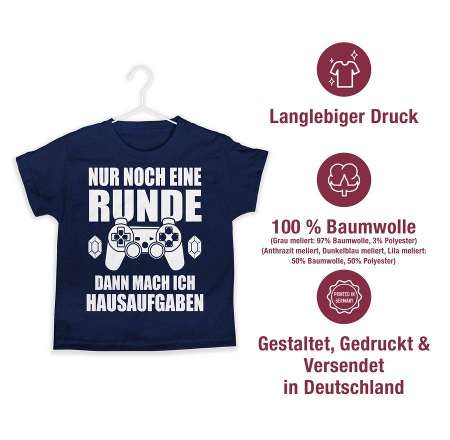 Shirtracer Nur Noch Eine Runde Dann Mach Ich Hausaufgaben Shirts & Mehr Shirtracer