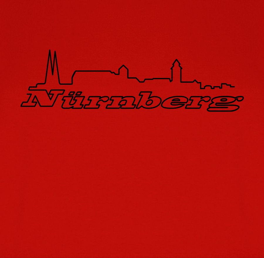 Shirtracer Nürnberg Skyline: Tshirt Turnbeutel Shirtracer