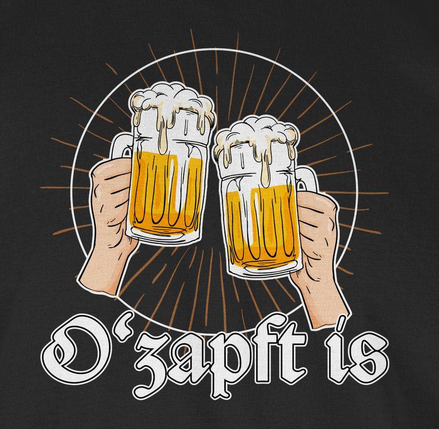 Shirtracer O Zapft Is Bier O'zapft Is Anstich Es Ist Angezapft: T-Shirt Rucksack Shirtracer