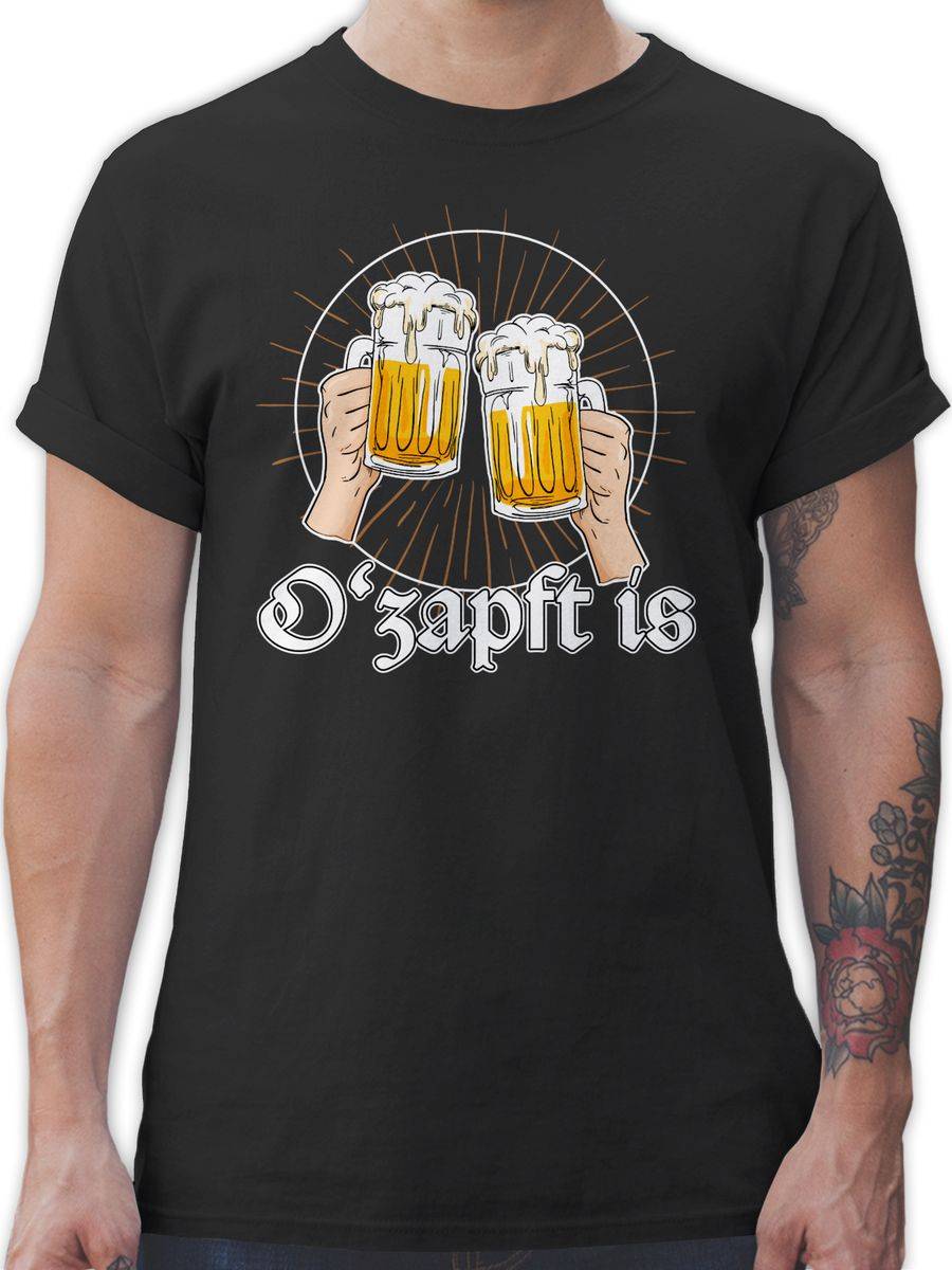 Shirtracer O Zapft is Bier O'zapft is Anstich Es ist angezapft: T-Shirt Rucksack Shirtracer