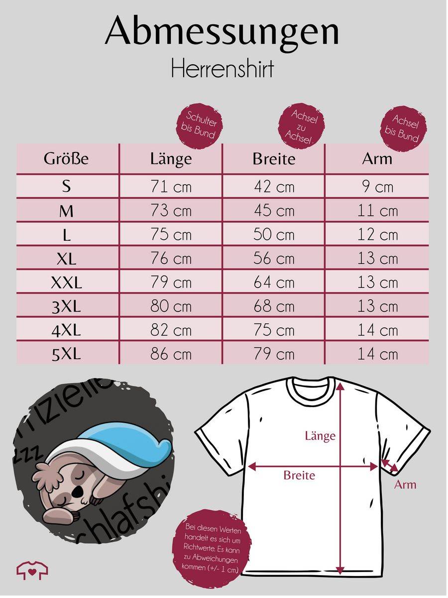 Shirtracer Offizielles Schlafshirt Mit Faultier - Schwarz Shirts & Mehr Shirtracer