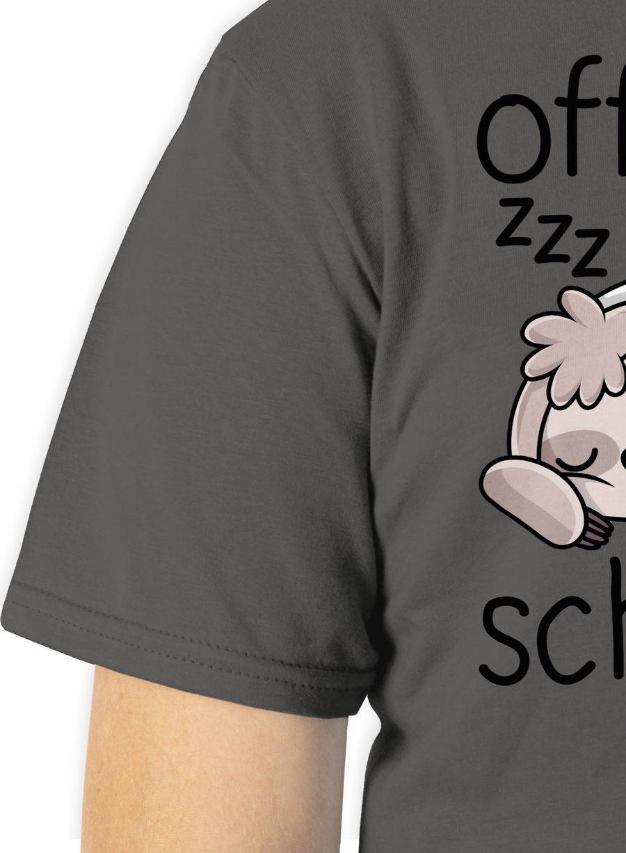 Shirtracer Offizielles Schlafshirt Mit Faultier - Schwarz Shirts & Mehr Shirtracer