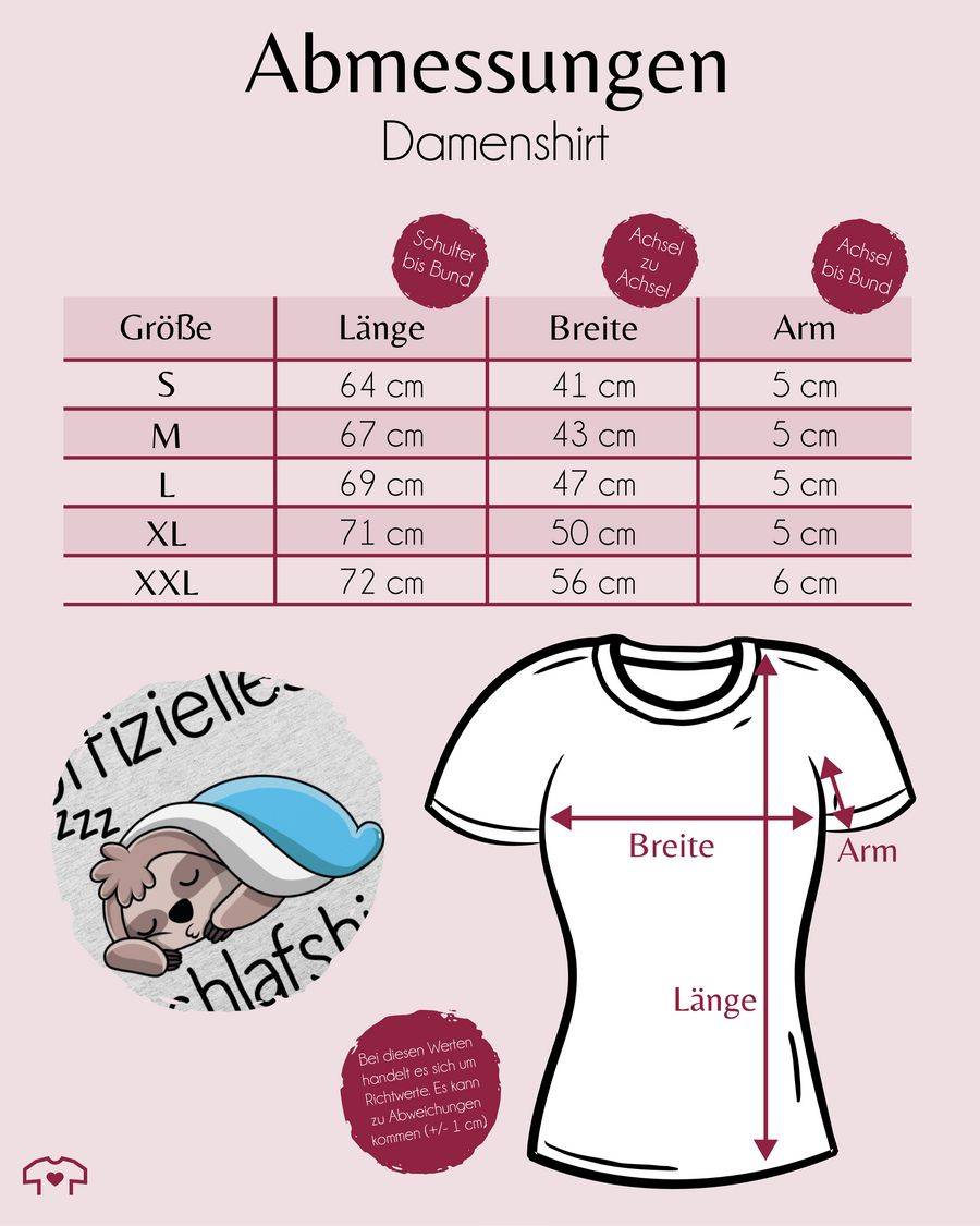 Shirtracer Offizielles Schlafshirt Mit Faultier - Schwarz Shirts & Mehr Shirtracer