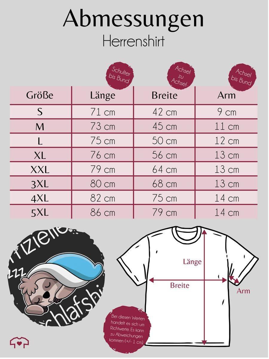 Shirtracer Offizielles Schlafshirt Mit Faultier - Weiß Shirts & Mehr Shirtracer