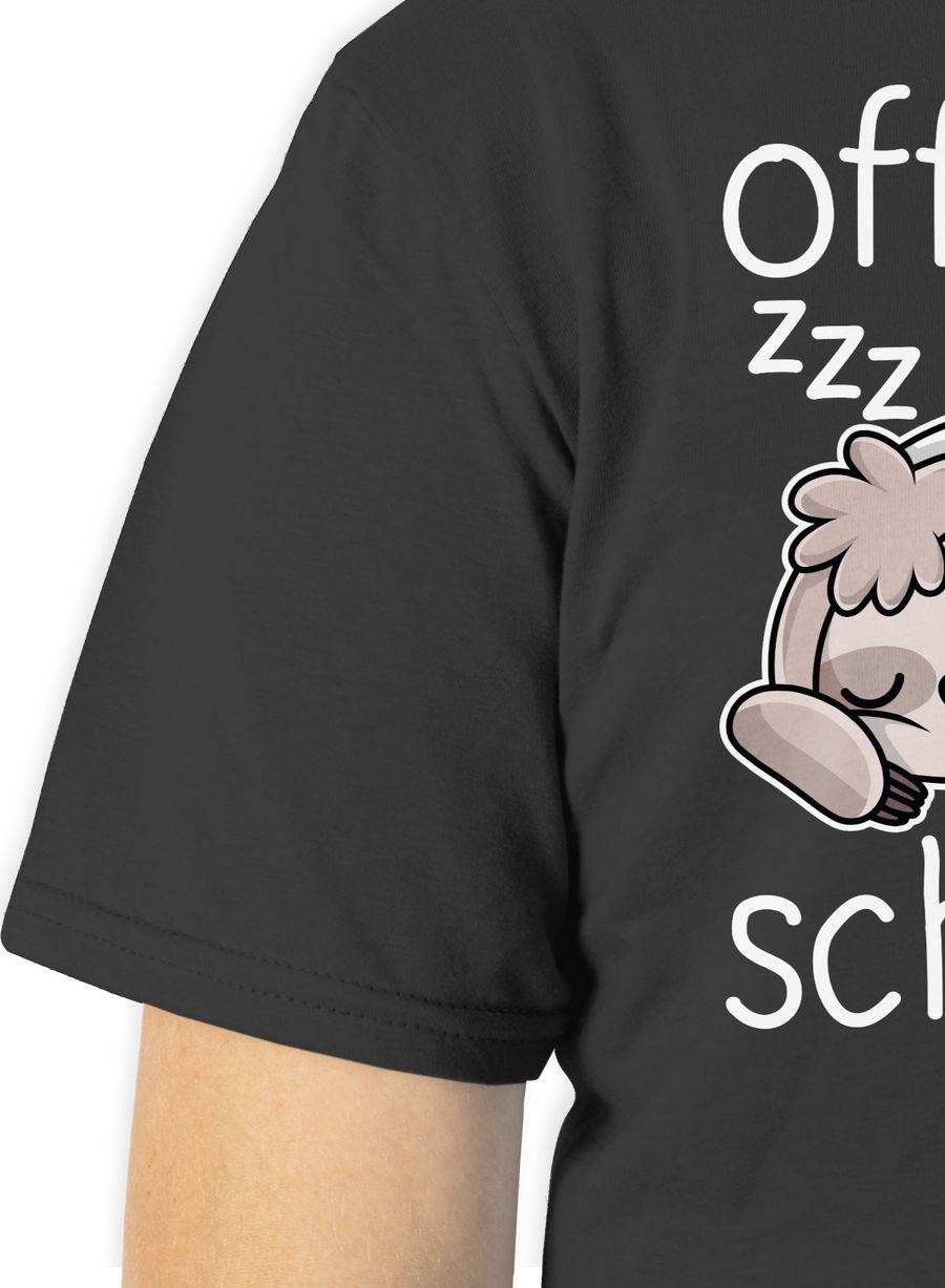 Shirtracer Offizielles Schlafshirt Mit Faultier - Weiß Shirts & Mehr Shirtracer