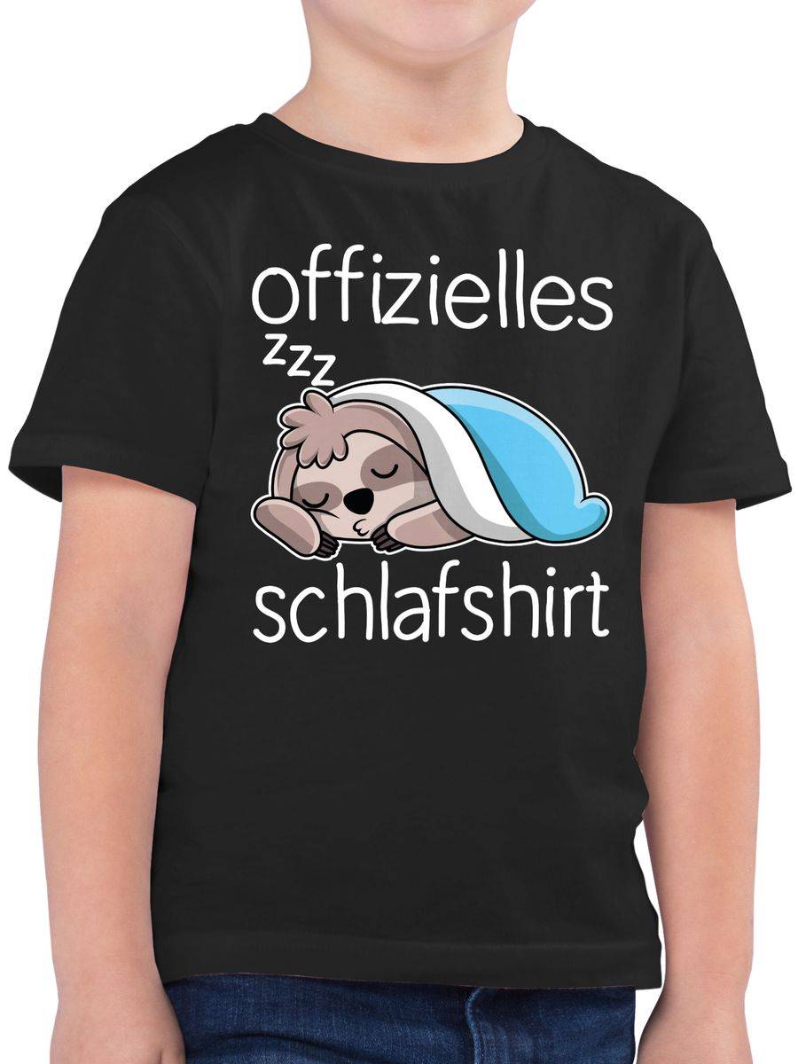 Shirtracer Offizielles Schlafshirt mit Faultier - weiß Shirts & Mehr Shirtracer