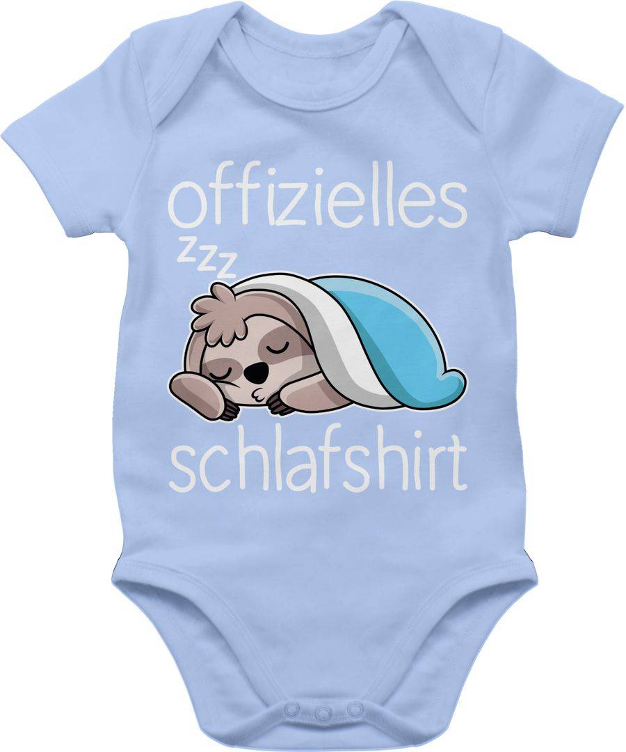 Shirtracer Offizielles Schlafshirt mit Faultier - weiß Shirts & Mehr Shirtracer