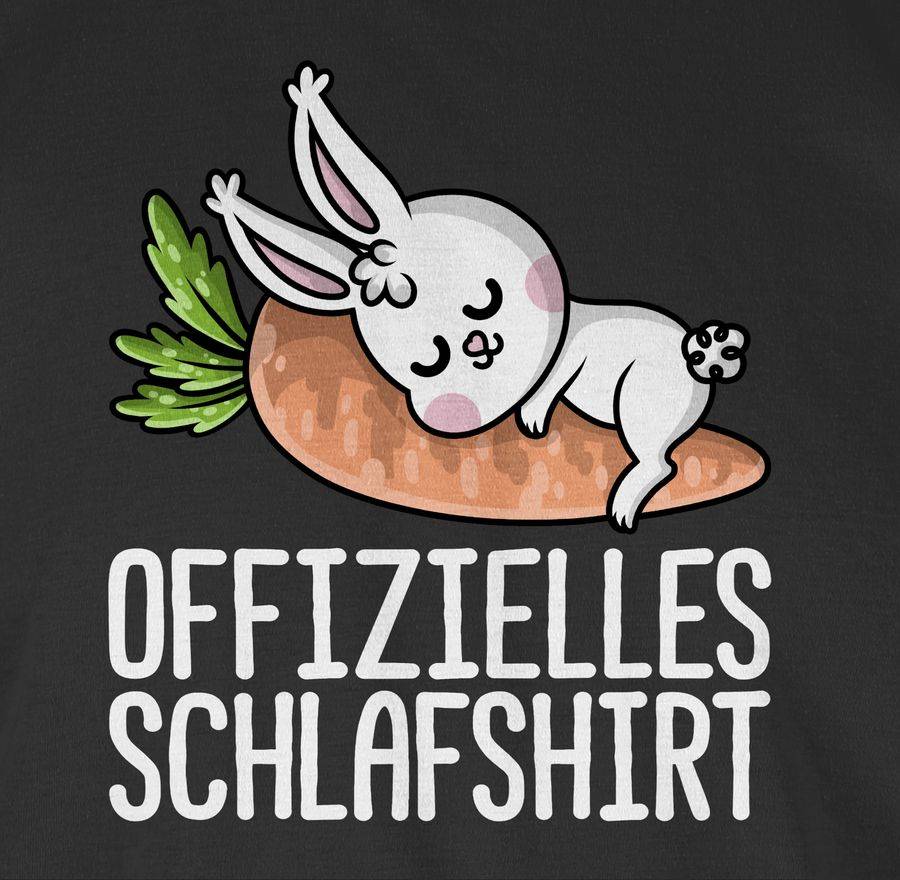 Shirtracer Offizielles Schlafshirt Mit Hase Weiß Shirts & Mehr Shirtracer