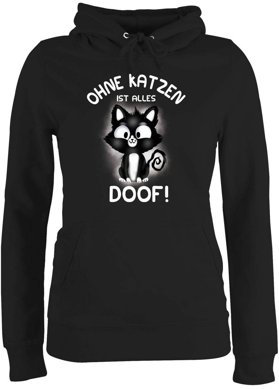 Shirtracer Ohne Katzen ist alles doof!: Tshirt Rucksack Shirtracer