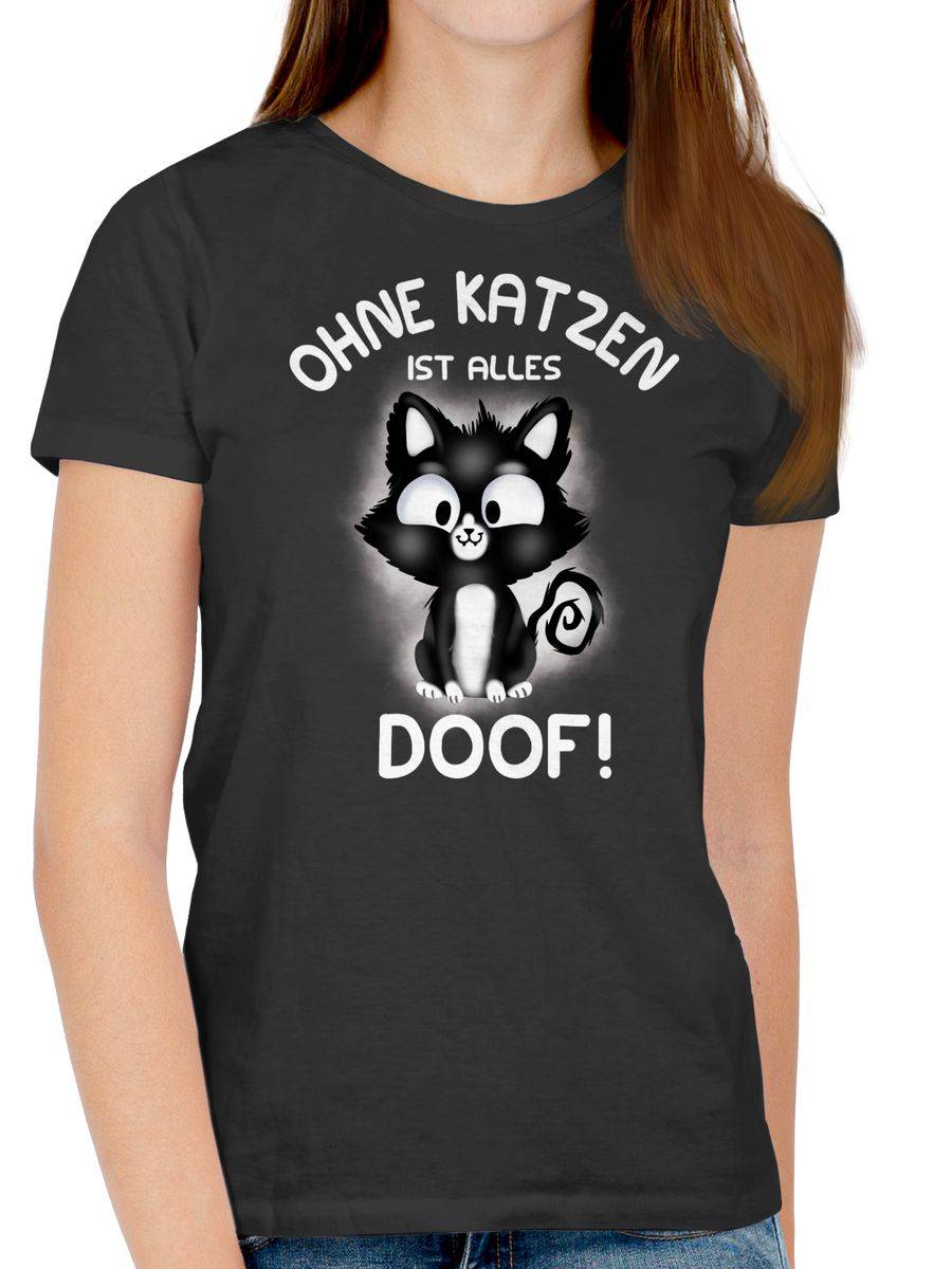 Shirtracer Ohne Katzen Ist Alles Doof!: Tshirt Rucksack Shirtracer