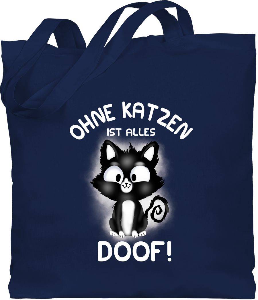 Shirtracer Ohne Katzen ist alles doof!: Tshirt Rucksack Shirtracer