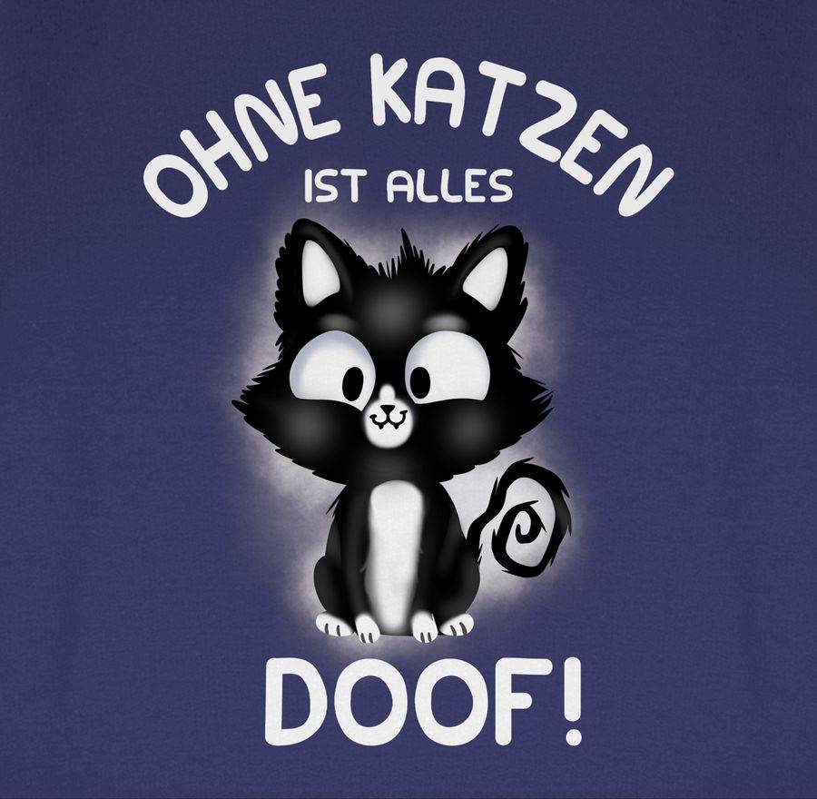 Shirtracer Ohne Katzen Ist Alles Doof!: Tshirt Rucksack Shirtracer