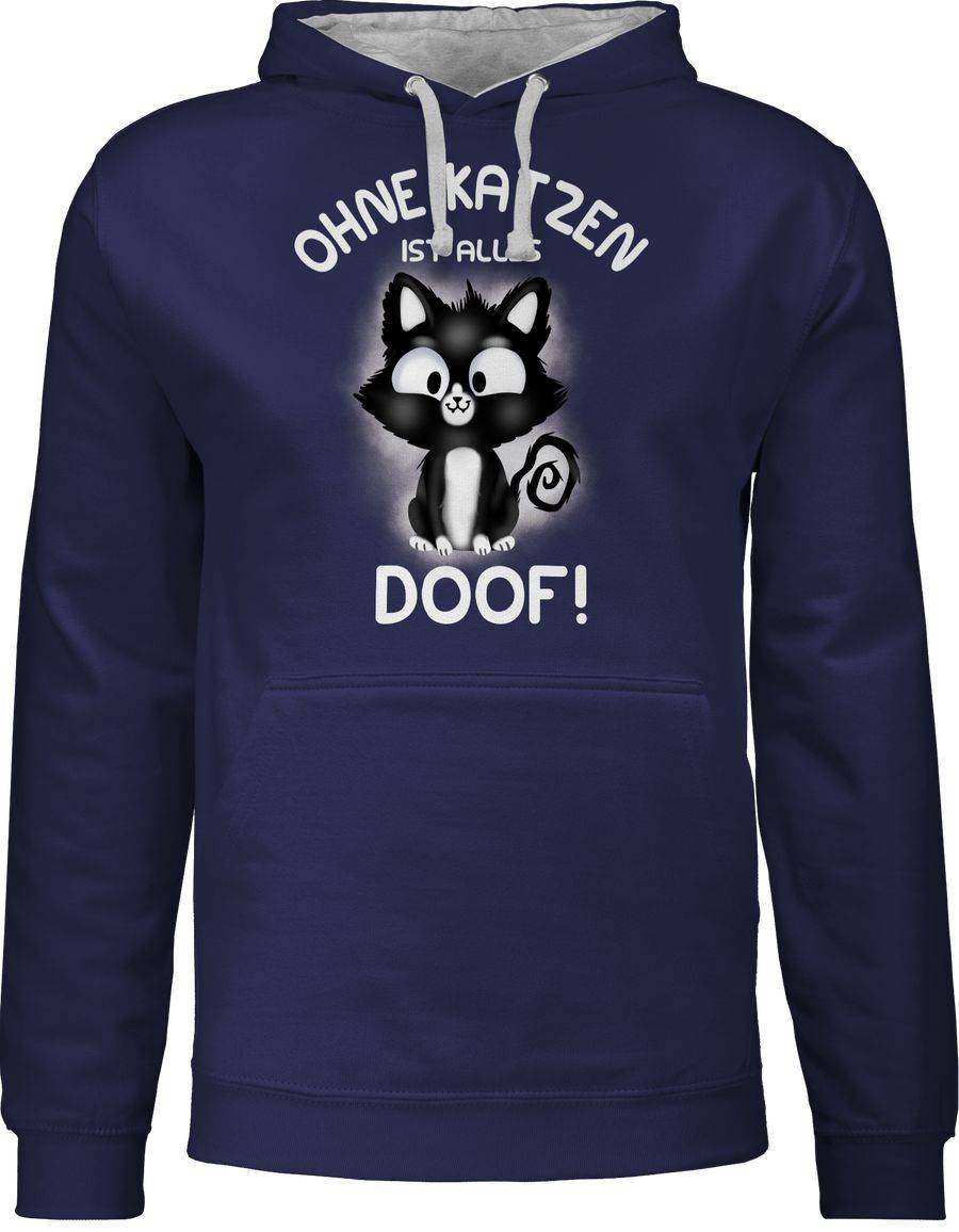 Shirtracer Ohne Katzen ist alles doof!: Tshirt Rucksack Shirtracer