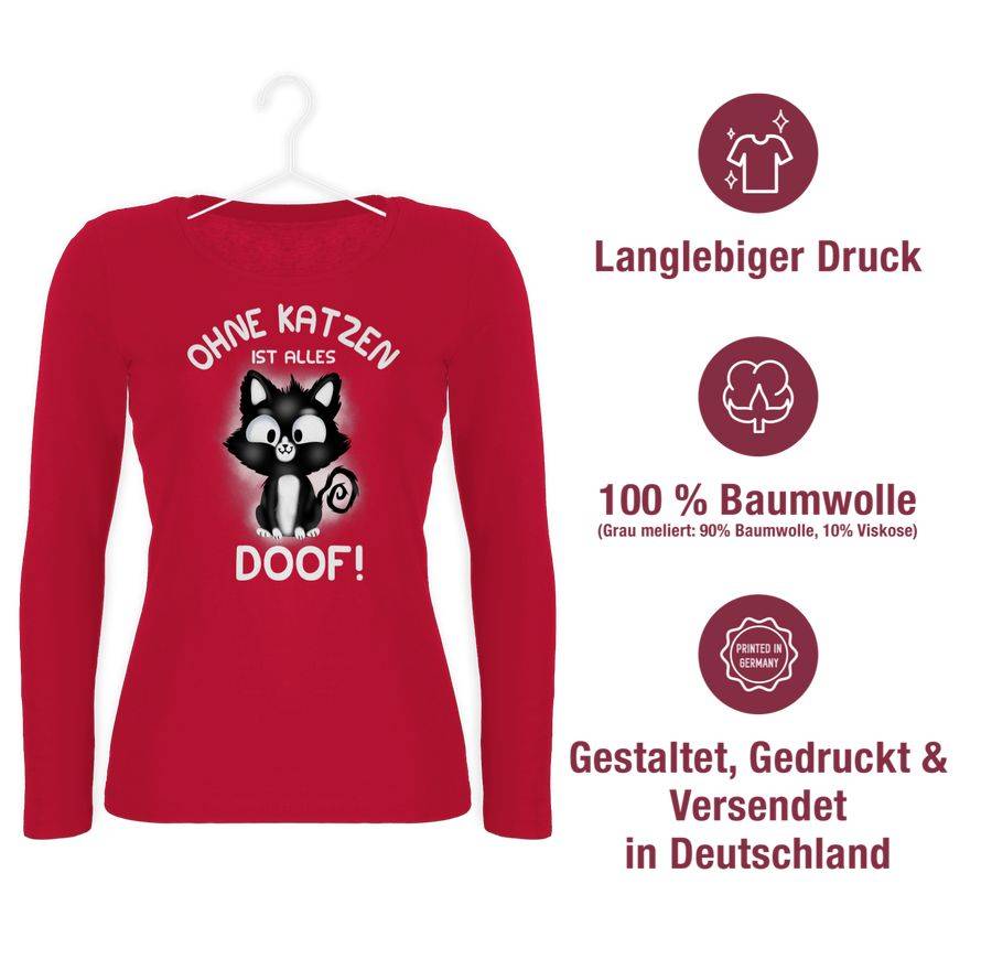 Shirtracer Ohne Katzen Ist Alles Doof!: Tshirt Rucksack Shirtracer