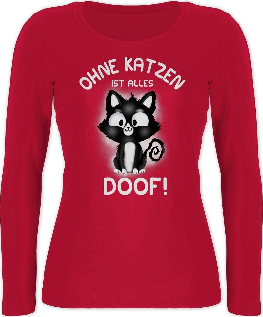 Shirtracer Ohne Katzen ist alles doof!: Tshirt Rucksack Shirtracer