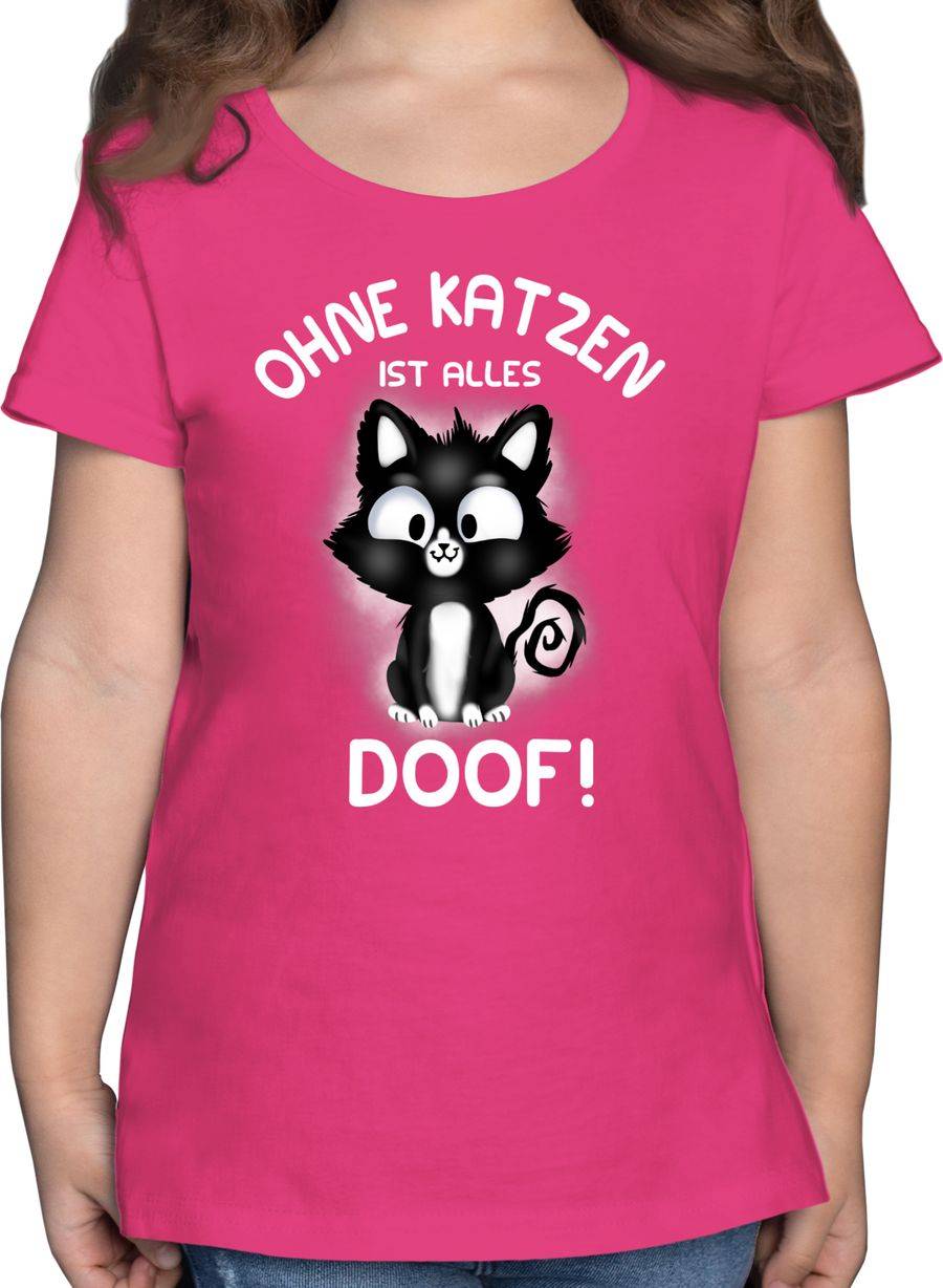 Shirtracer Ohne Katzen ist alles doof!: Tshirt Rucksack Shirtracer