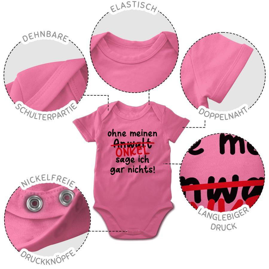 Shirtracer Ohne Meinen Onkel Sage Ich Gar Nichts - Schwarz Shirts & Mehr Shirtracer