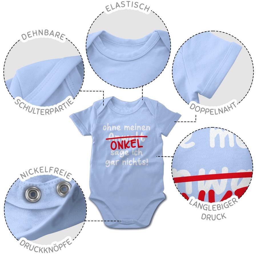 Shirtracer Ohne Meinen Onkel Sage Ich Gar Nichts - Weiß Shirts & Mehr Shirtracer