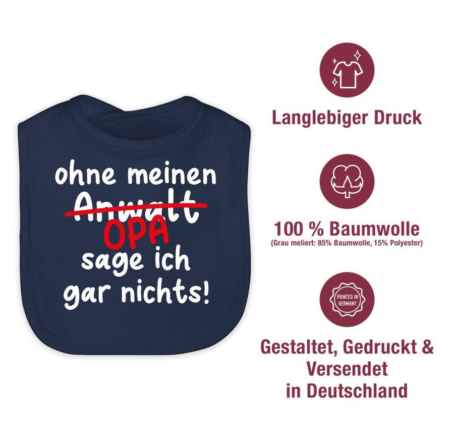 Shirtracer Ohne Meinen Opa Sage Ich Gar Nichts - Weiß Shirts & Mehr Shirtracer