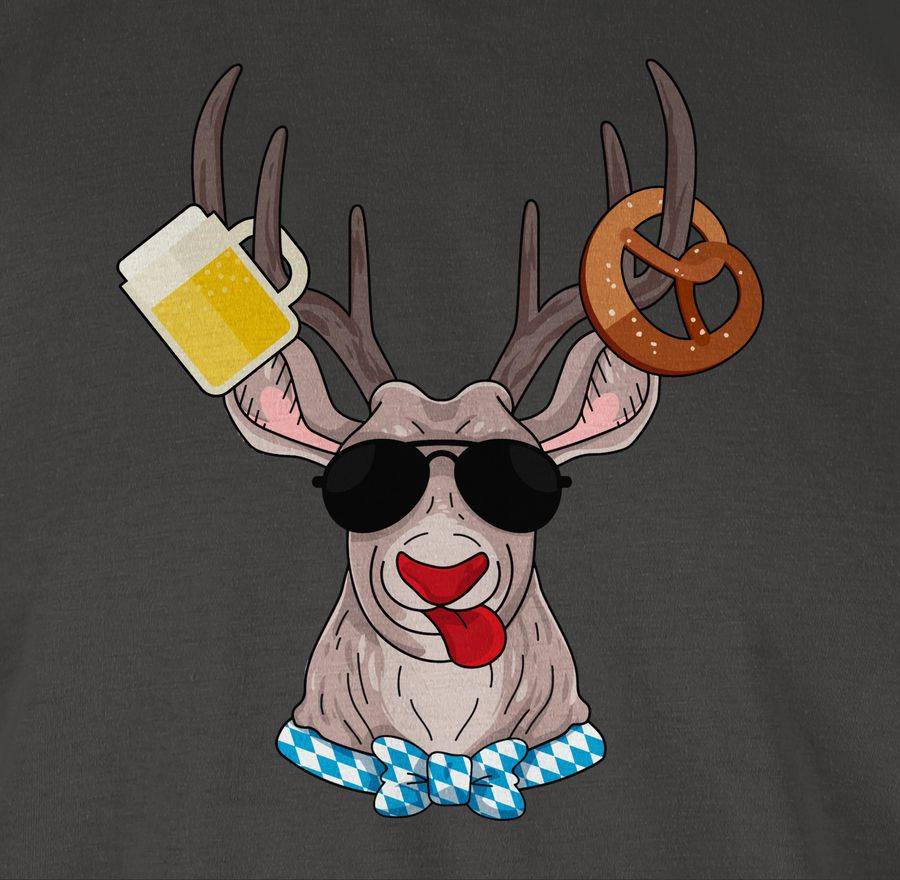 Shirtracer Oktoberfest Hirsch: T-Shirt Turnbeutel Shirtracer